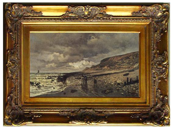 framed  Claude Monet La Pointe de la Heve a Maree basse, Ta056